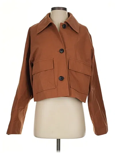 Pre-owned Mng Jacket In Brown