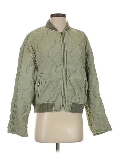 Pre-owned Mng Jacket In Green