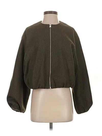 Pre-owned Mng Jacket In Green