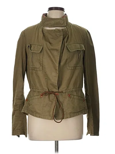 Pre-owned Mng Jacket In Green