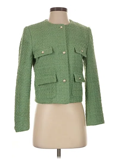 Pre-owned Mng Jacket In Green