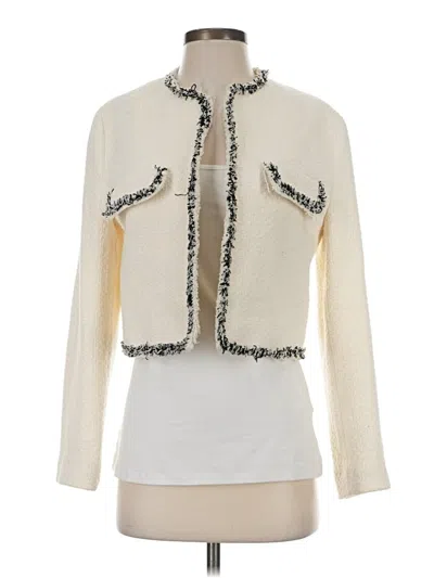 Pre-owned Mng Jacket In Ivory