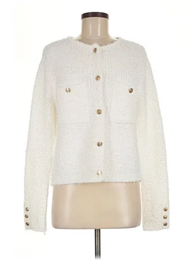 Pre-owned Mng Jacket In Ivory