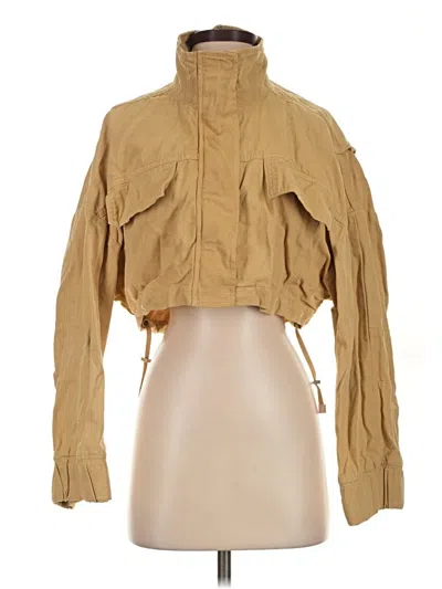 Pre-owned Mng Jacket In Tan