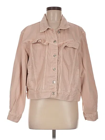 Pre-owned Mng Jacket In Tan