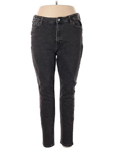 Pre-owned Mng Jeans In Black
