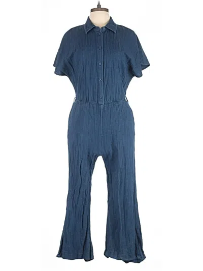 Pre-owned Mng Jumpsuit In Blue