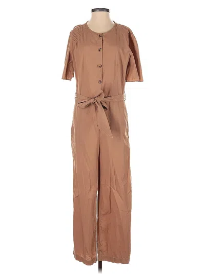 Pre-owned Mng Jumpsuit In Brown