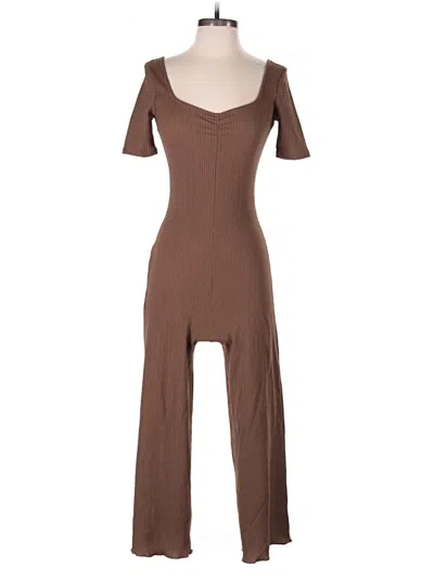 Pre-owned Mng Jumpsuit In Brown