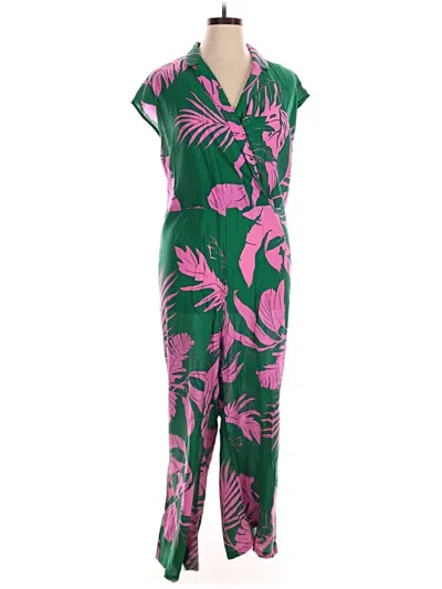 Pre-owned Mng Jumpsuit In Burgundy