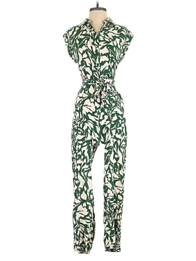 Pre-owned Mng Jumpsuit In Green