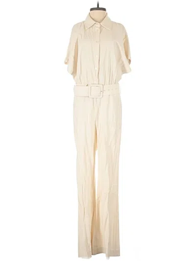 Pre-owned Mng Jumpsuit In Ivory