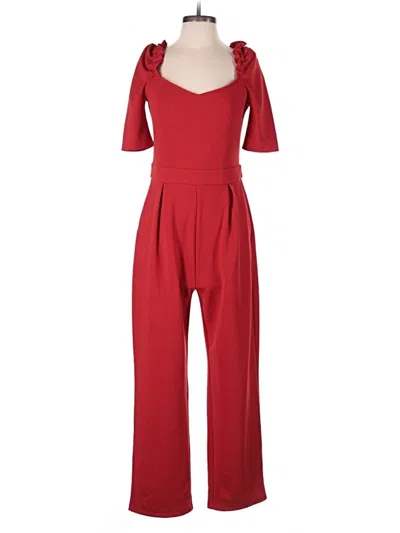 Pre-owned Mng Jumpsuit In Red