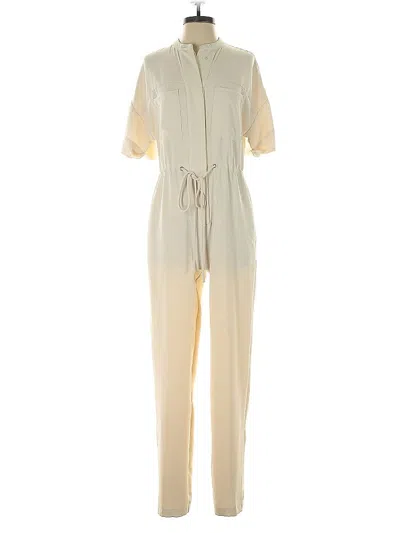 Pre-owned Mng Jumpsuit In White