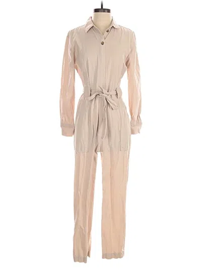 Pre-owned Mng Jumpsuit In White
