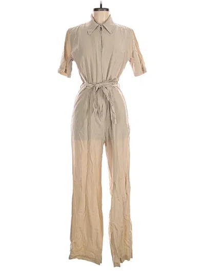 Pre-owned Mng Jumpsuit In White