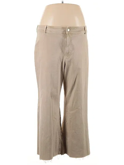 Pre-owned Mng Khaki Pant In Brown