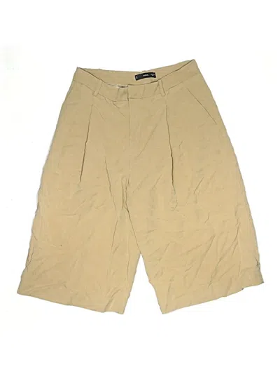 Pre-owned Mng Khaki Shorts In Brown