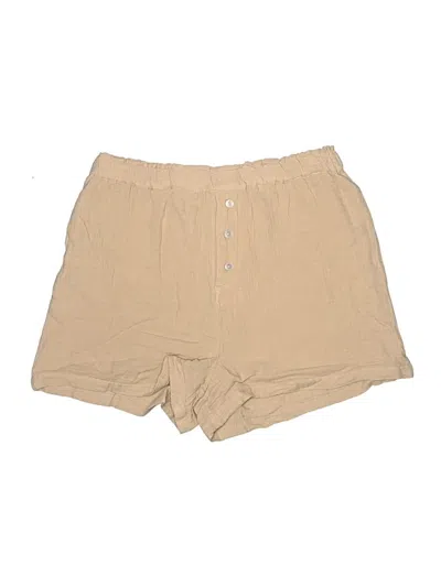 Pre-owned Mng Khaki Shorts In Tan