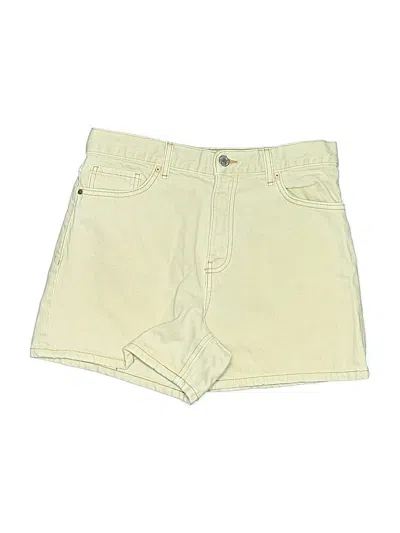 Pre-owned Mng Khaki Shorts In Yellow