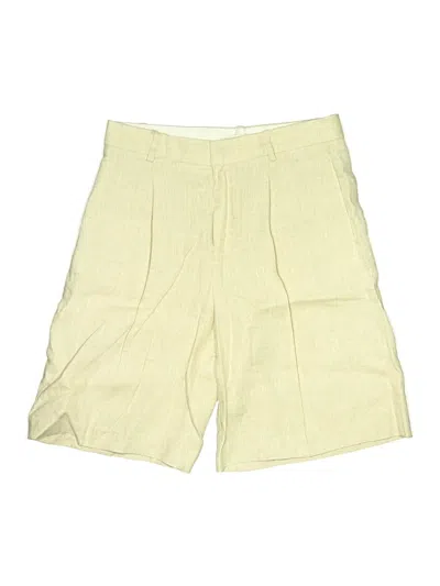 Pre-owned Mng Khaki Shorts In Yellow