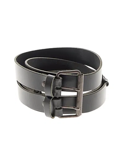Pre-owned Mng Leather Belt In Black