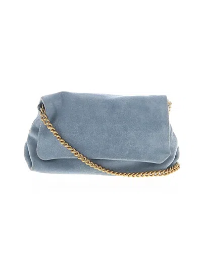 Pre-owned Mng Leather Crossbody Bag In Blue