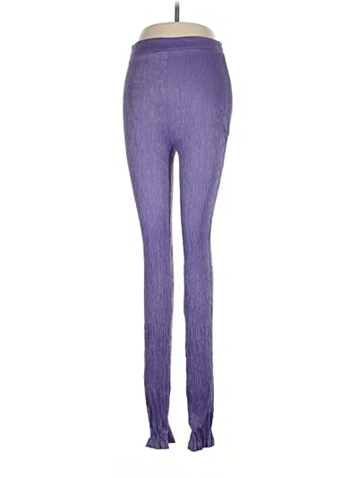 Pre-owned Mng Leggings In Purple
