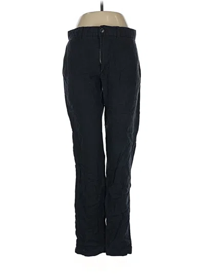 Pre-owned Mng Linen Pants In Black