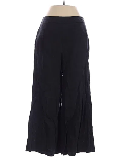 Pre-owned Mng Linen Pants In Black
