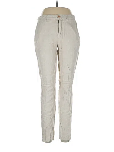 Pre-owned Mng Linen Pants In Gray