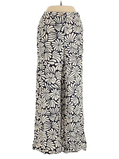 Pre-owned Mng Linen Pants In Ivory