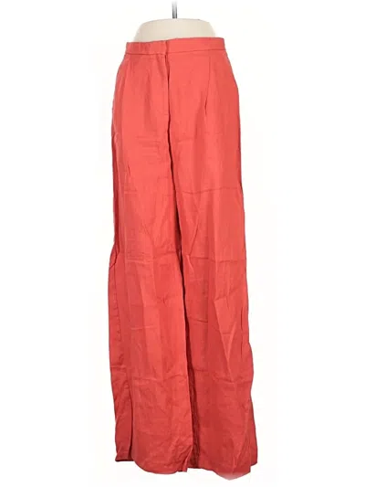 Pre-owned Mng Linen Pants In Red