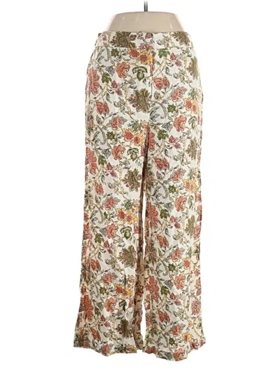 Pre-owned Mng Linen Pants In White