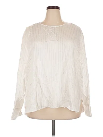 Mng Long Sleeve Blouse In Ivory
