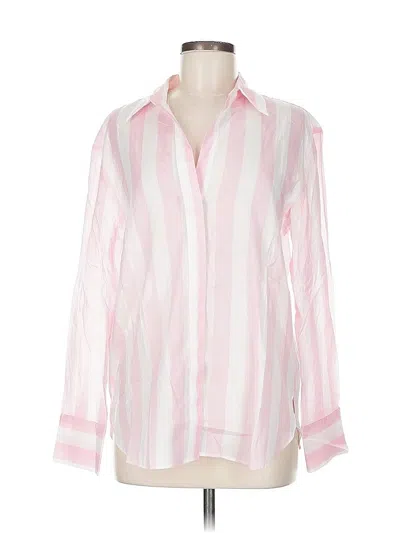 Pre-owned Mng Long Sleeve Blouse In Pink