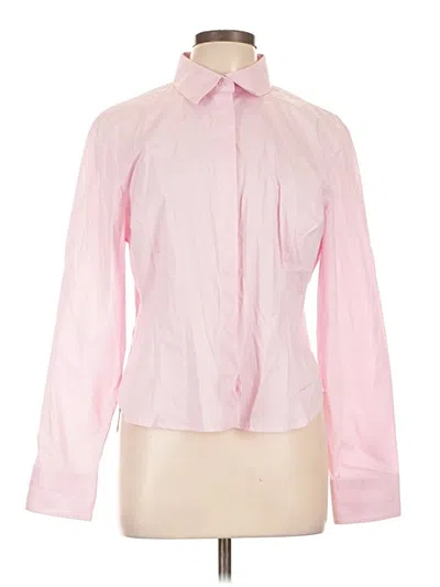 Pre-owned Mng Long Sleeve Blouse In Pink