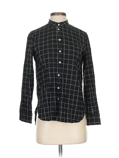 Pre-owned Mng Long Sleeve Button Down Shirt In Black