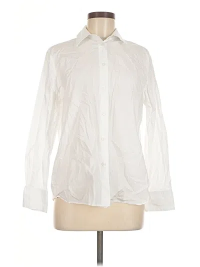 Pre-owned Mng Long Sleeve Button Down Shirt In Ivory
