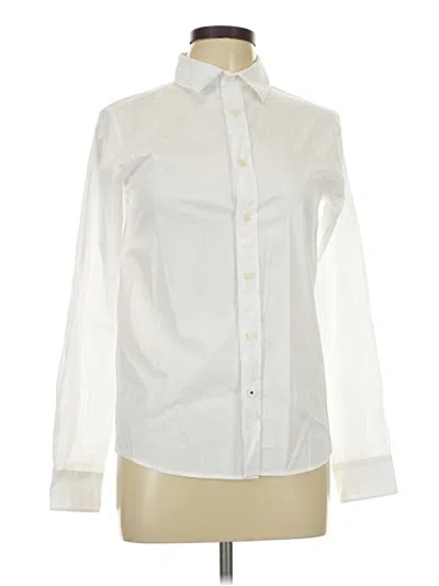Pre-owned Mng Long Sleeve Button Down Shirt In Ivory