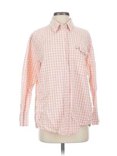 Pre-owned Mng Long Sleeve Button Down Shirt In Pink