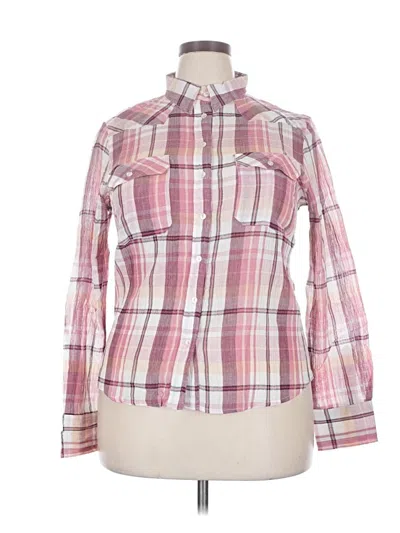 Mng Long Sleeve Button Down Shirt In Multi