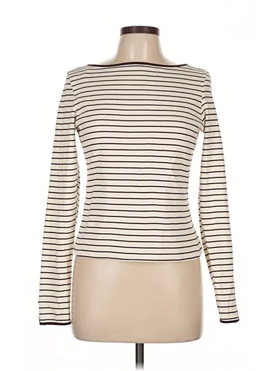 Pre-owned Mng Long Sleeve T-shirt In White