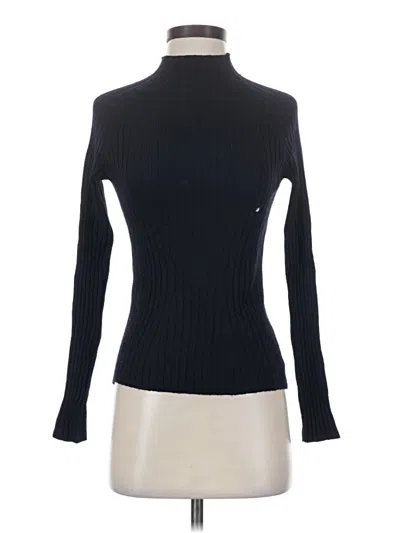 Pre-owned Mng Long Sleeve Top Black Turtleneck Tops