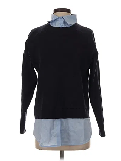 Pre-owned Mng Long Sleeve Top Black Turtleneck Tops