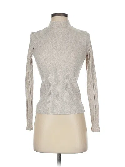 Pre-owned Mng Long Sleeve Top Gray Turtleneck Tops