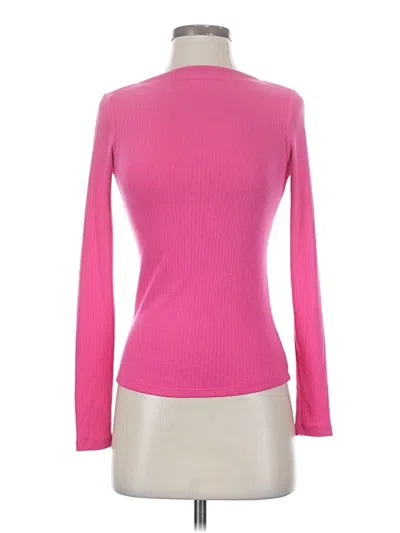 Pre-owned Mng Long Sleeve Top Pink Turtleneck Tops