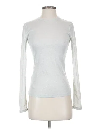 Pre-owned Mng Long Sleeve Top Silver Turtleneck Tops