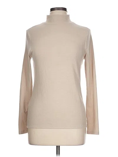 Mng Long Sleeve Top Tan Turtleneck Tops
