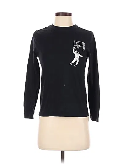 Pre-owned Mng Long Sleeve T-shirt In Black